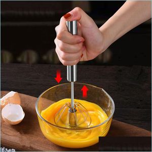 Ei gereedschap keuken accessoires mixer ei kloker handmatig zelfdraaien roestvrij stalen klophand blender cr￨me roerende gadgets drop del dhtno