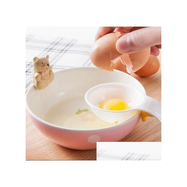 Oeuf Outils Mini Jaune Jaune Séparateur Blanc Avec Sile Titulaire Diviseur Xb18 Drop Delivery Maison Jardin Cuisine Salle À Manger Bar Dhj8N