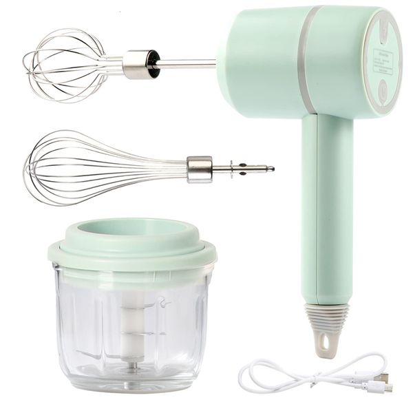 Oeuf Outils Portable Blender Mixer Kitchen Hand Electric Food processors set mousseur à lait Beater Cake Baking pétrissage mélangeur 230724