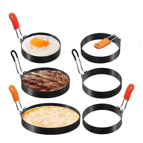 Outils à œufs, anneau frit professionnel en acier inoxydable, moule à crêpes rond antiadhésif 231017