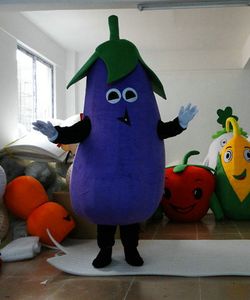 Aubergine Mascotte Kostuums Geanimeerde Thema Groenten Fruit Cospalie Cartoon Mascotte Karakter Halloween Carnaval Party Costume