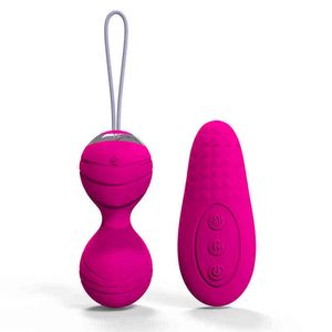 Oeufs 10 vitesses télécommande Kegel balle exercice serré Vaginal vibrant Geisha Ben Wa vibrateur jouets sexuels pour les femmes 1124