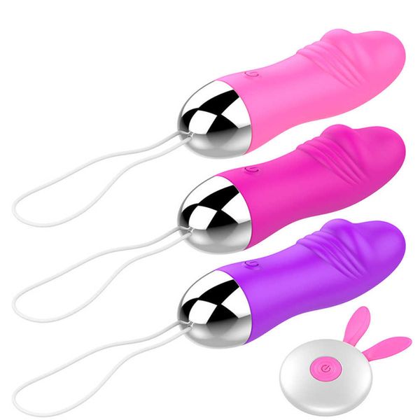 Huevos / Balas 12 Speed Vagina Ball Vagina Tighten Ejercitador para mujeres Control remoto inalámbrico Vibrar Kegel Ball Geisha Ball Orgasmo femenino Juguete L230306