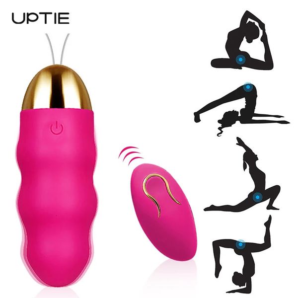 Oeufs / balles 12 vitesses oeuf vibrant télécommande sans fil vibrateur de balle stimulateur de clitoris féminin balle vaginale jouets sexuels pour adultes femmes 231216