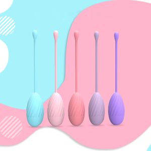 Oeufs / Balles 5pcs / set Sécurité Silicone Kegel Ball Sex Shop Vagin Geisha Resserrement Exercice Ben Wa Pussy Jouets pour Femme 230227