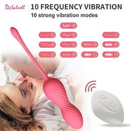 Huevos/Balas Kegel Ball Vaginal Apretar Ejercicio 10 Velocidad Huevos Vibrantes Silicona Ben Wa Geisha Vagina Bolas G Spot Vibrador Erótico Juguete Sexual 221010