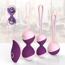 Oeufs / balles Kegel Balls vibrateur vibrant oeuf jouets sexuels pour femme télécommande 220822
