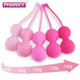 Œufs / balles phanxy 3 / 6pcs billes kegel vagin resserrer la machine d'exercice vibratrice des œufs toys pour femme muscle rétrécissement des boules de geisha toys 230413