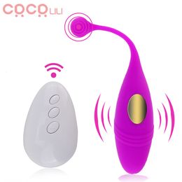 Eieren/kogels krachtige vibratie Egg Bullet Vibrator Multi-snelheid Wireless afstandsbediening G-spot Massage Machine Volwassen Sex Toy 230710