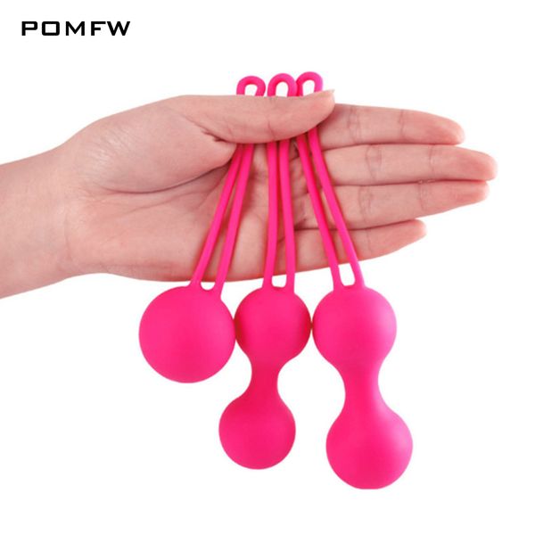 Oeufs / balles en toute sécurité en silicone Smart Kegel Balls Simulator chinois Ben Wa Vagin Metal Massageur vaginal rétrécissant Adultes Toys Sex For Women 230227