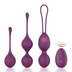 Oeufs / Balles Vagin Balles Vibromasseur Trainer Sex Toys Silicone Ben Wa Resserrement Exerciseur Kegel Ball Oeuf Vibrant Femmes Jouet 221010