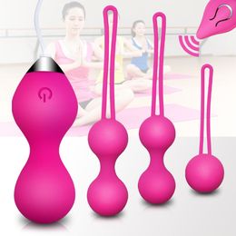 Uova / proiettili Palline vaginali Giocattoli del sesso per le donne Vagina Stringere Esercizio Vibratore a sfera di Kegel cinese Ben Wa Geisha Allenatore muscolare pelvico 230509