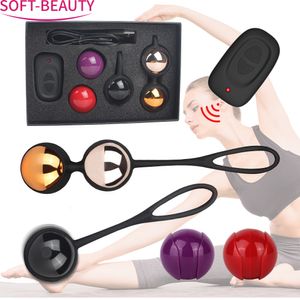 Huevos / Balas Vibrador Kegel Bolas Huevo Vibrador Juguetes Sexuales para Mujer Control Remoto Vaginal Ejercicio Apretado Ben Wa Geisha Muscle Shrink Sex Shop 230519