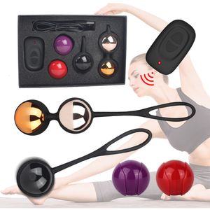 Oeufs / Balles Télécommande sans fil Kegel Ball Vagin Serrage Massage Vibrateur pour Femmes Oeuf Contraction Bassin Femelle Sex Toy 230227