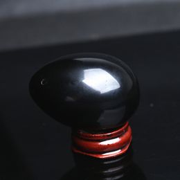Oeufs forés Naturel Naturel Noir Obsidienne pour exercice Pelvic Plancher Muscle Exerciseur Jade Egg Body Ballon de massage