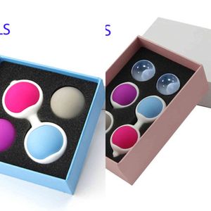 NXY Oeufs Exerciseur musculaire Vaginal 4/6PCS Kegel Balls Docteur Recommandé Étanche Silicone Geisha Ball Vagin Serré Haltère simulateur 1124