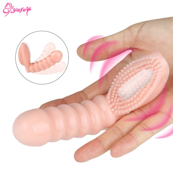 EggsBullets Pareja coqueteando productos sexuales Consolador elástico dedo vibrador vagina femenina erótico masajeador de clítoris Gspot juguete 230808