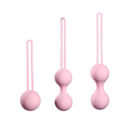 Eggsbullets en toute sécurité Silicone Smart Ball Vibrateur Kegel Vagin serrer la machine d'exercice Touet sexuel pour les femmes Vaginal Geisha Fun Shop 230804