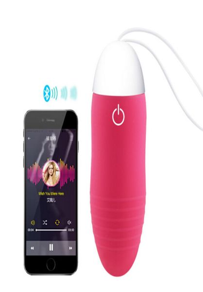EggsBullets Vibrador Bluetooth Juguete sexual inalámbrico Android Aplicación inteligente Control remoto Mini Lovely Egg Products2558352
