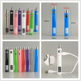 E Sigaret Vape Pennen eVod Micro USB eGo T Passthrough 650 900mAh 510 Draad Batterij met UGO V II Vaporizer Mod Charger kangertech