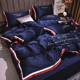 Conjunto de ropa de cama de seda con EGW lino de lino de lino de lino de resorte de lino de altura
