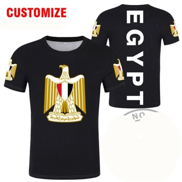 EGYPTE t-shirt personnalisé gratuit s nom numéro egy Tshirt nation drapeau par exemple république arabe arabe pays égyptien imprimer p o vêtements 220620