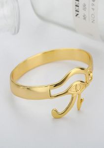 Egyptisch oog van kwaadaardige armbanden voor mannen Women Gold roestvrij staal Afrikaanse armband Punk Hip Hop Armbanden Joodse Gift 2021 BFF BANG5739901