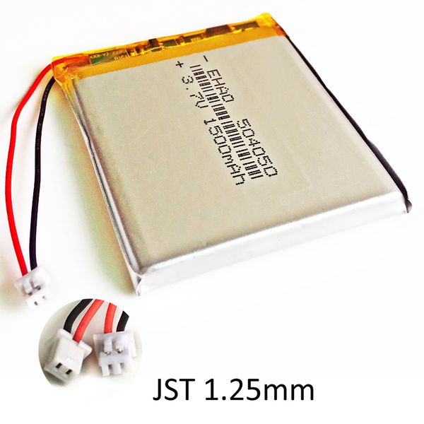 EHAO 504050 3,7 V 1500mAh LiPo batería recargable JST 1,25mm conector de 2 pines para DVD PAD teléfono móvil cámara bluetooth tablet pc