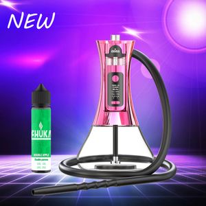 EHUKA original double usage e cigarette X1 60w kit narguilé électronique vape Shisha arabe E narguilé jetable remplaçable POD avec affichage du mode d'éclairage LED stylo vapeur