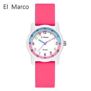 EI Marco/Elephant Marco Electronic Quartz Watch Student Fashion Casual waterdichte heren en Womens Watch