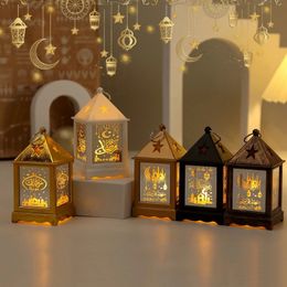 Eid Mubarak – lampe à bougie créative, support de lanterne, veilleuse décorative pour fête musulmane islamique, 240301