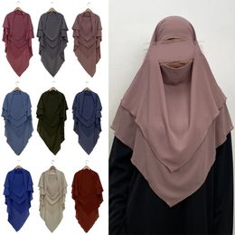 Eid-Gebetskleidungsstück, lang, Khimar, islamische Damen-Hijab, ärmellose Oberteile, Abaya, Jilbab, Ramadan-Abayas, muslimische arabische Kleidung