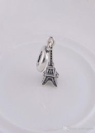 Eiffel Tower Chrams Bijoux Résultats Composants Charmes Berons Pendants S925 Silver Silver Fits for Style Bracelets ALE086H99376157