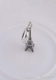 Eiffel Tower Chrams Bijoux Résultats Composants Charmes Perles Pendants S925 Silver Silver Fits for Style Bracelets ALE086H99655721