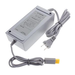 Adaptador de CA Fuente de alimentación del cargador de pared para el hogar para la consola de juegos Wii U WiiU EE. UU. Enchufe de la UE con reemplazo de caja al por menor