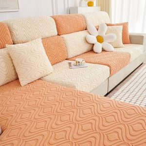 Eifloy Stretch 3D Jacquard Velvet SOFA SEAT COVERS POUR LE SOIX COUP SOL SOPCH COUP SLIMCOVER SOUPE SOUPE POUR CATS KIDS