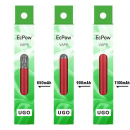 Acht kleur elektronische sigaretten ego 510 schroefdraadbodem USB opladen 900 mAh elektronische sigarettenpen batterij ugo t met fabrieksprijs