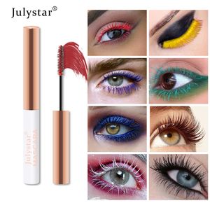 Apprêt à cils huit couleurs, imperméable, résistant à la sueur, sans taches, Slim, longues boucles, Mascara blanc épais, vente en gros