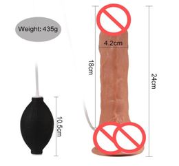 Ejaculerende dildo voor vrouwen realistische spuiten penis enorme zuignap dick lesbische masturbatie tool erotisch seks speelgoed4313163