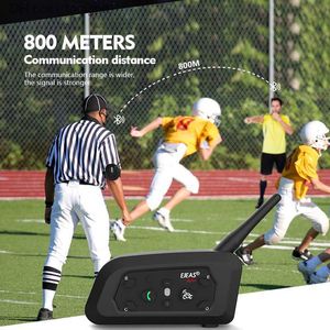 EJEAS 1/2 pièces V6CPRO Football arbitre Bluetooth Interphone Duplex intégral 1200M sans fil Football Interphone casque Q230830