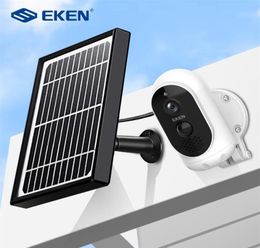 Eken Astro 1080p Batterijcamera met zonnepaneel IP65 WiFi weerbestendige bewegingsdetectie draadloos IP -beveiligingscamera319c1008696