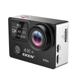 EKEN H6S EIS 4K WIFI Sport Action Camera 170 Auto Graad Groothoek Fisheye Lens HD OLED DUAL-scherm - zwart