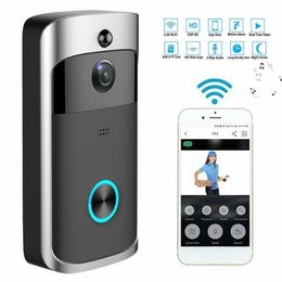 V5 WiFi Doorbel Smart Wireless 720p Video Camera Cloud Opslagdeur Bell Cam Waterdichte Home Security House