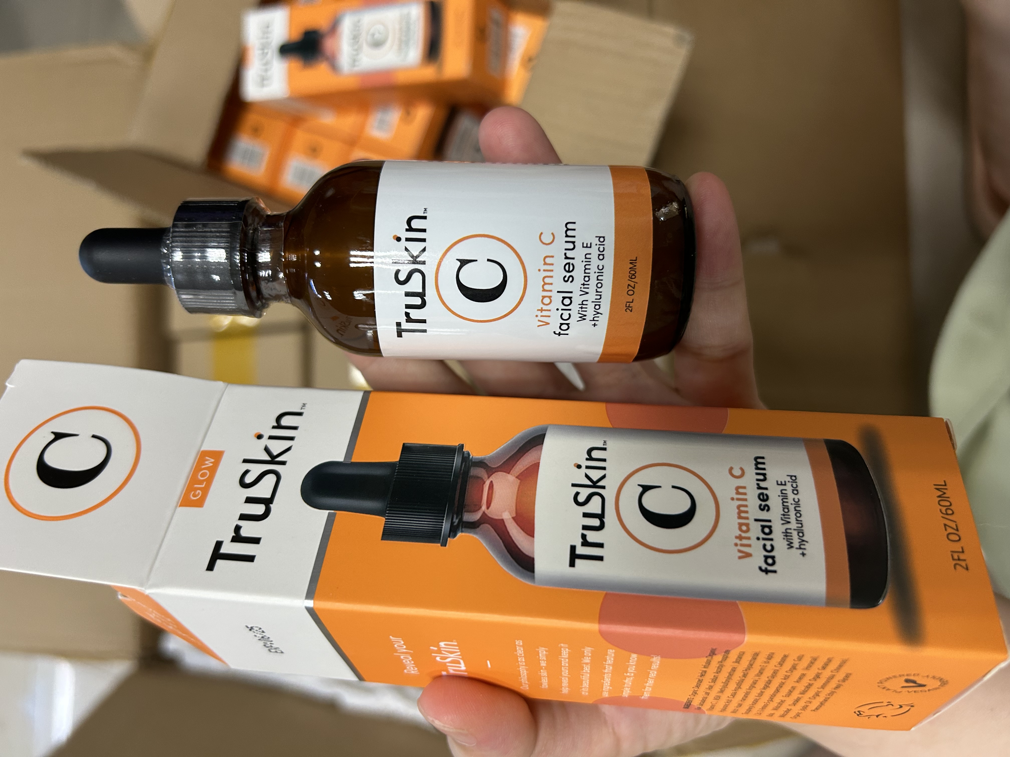 Truskin Serum فيتامين C Truskin فيتامين C مصل العناية بالبشرة مصل الوجه 30 مل 60 مل حرة الصيام DHL