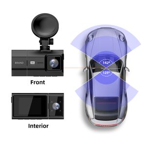 EKIY M700C 4K Dash Cam 2160p 142fov Car dashcam Camera intégrée GPS DVR Recorder 24H Stationnement Monitor WiFi App 1080p Interior Cam
