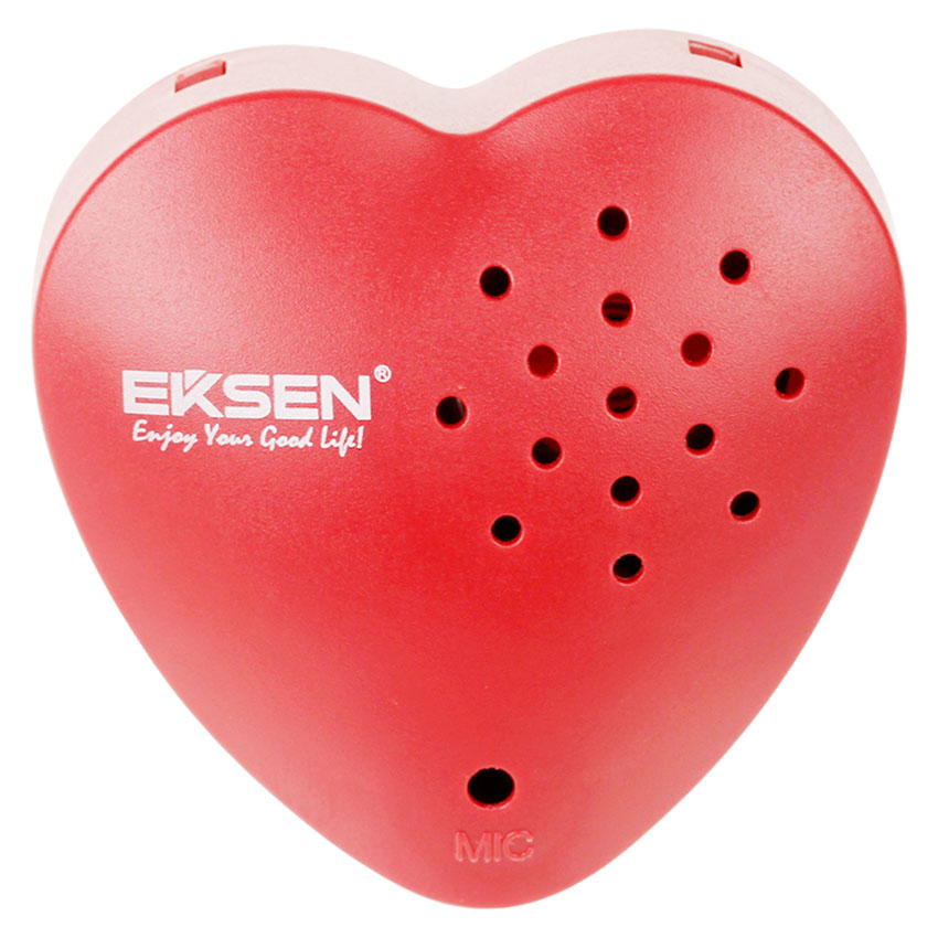 Gravador de voz de coração EKSEN, gravador de voz de 30 segundos para bichinhos de pelúcia, brinquedos de pelúcia, etc.