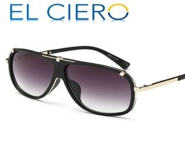 El Ciero Designer Lunettes de soleil pour hommes Femmes 2017 Lunets pilotes plats modernes de haute qualité Unisexe Classic Eleg Numes UV400 P1312053