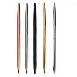 El Desk Pen Producten verkopen Minimale bestelling Give Away Verchroomd Lang Metaal Zilver Goud Rose Slank