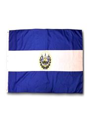 El Salvador Flag High Quality 3x5 Ft National Banner 90x150CM Festival F￪te Cadeau 100d Polyester Indoor ext￩rieur imprim￩ et 2946236