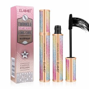 Elaimei 4D Volume Waterdichte Silk Curl Fiber Lash Mascara Starry Wimper Extension Zwart Dikke Mascaras Cosmetica